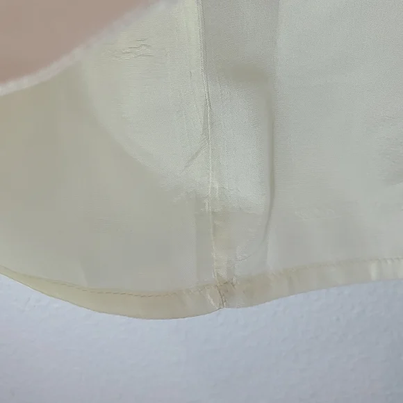 NWT deadstock Harve Benard linen long skirt cream size 14 petite - Picture 7 of 11